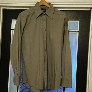 J Ferrar Size 16 mens dress shirt Stretch Poplin